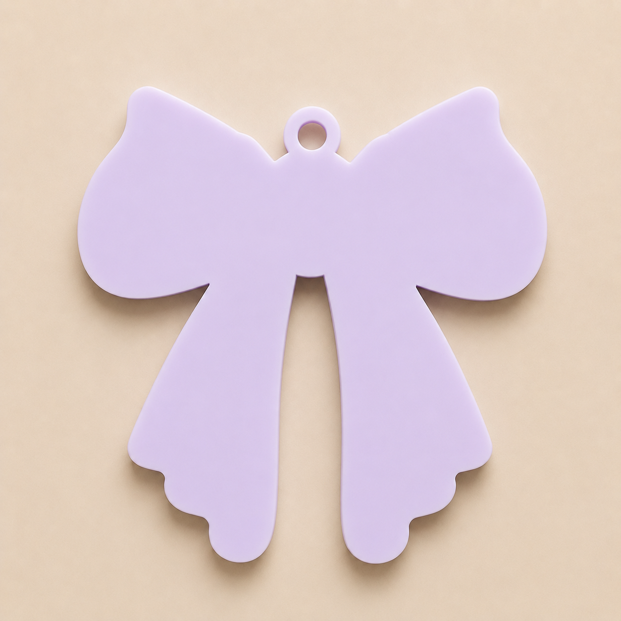Large Bow Personalized Name Bag Tag
