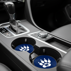 White paw print with a 'W' in a blue circle on a white background