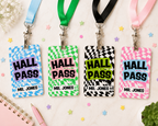 Personalized Teacher Hall Pass - Retro