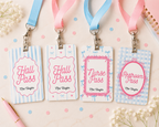 Personalized Teacher Hall Pass - Coquette