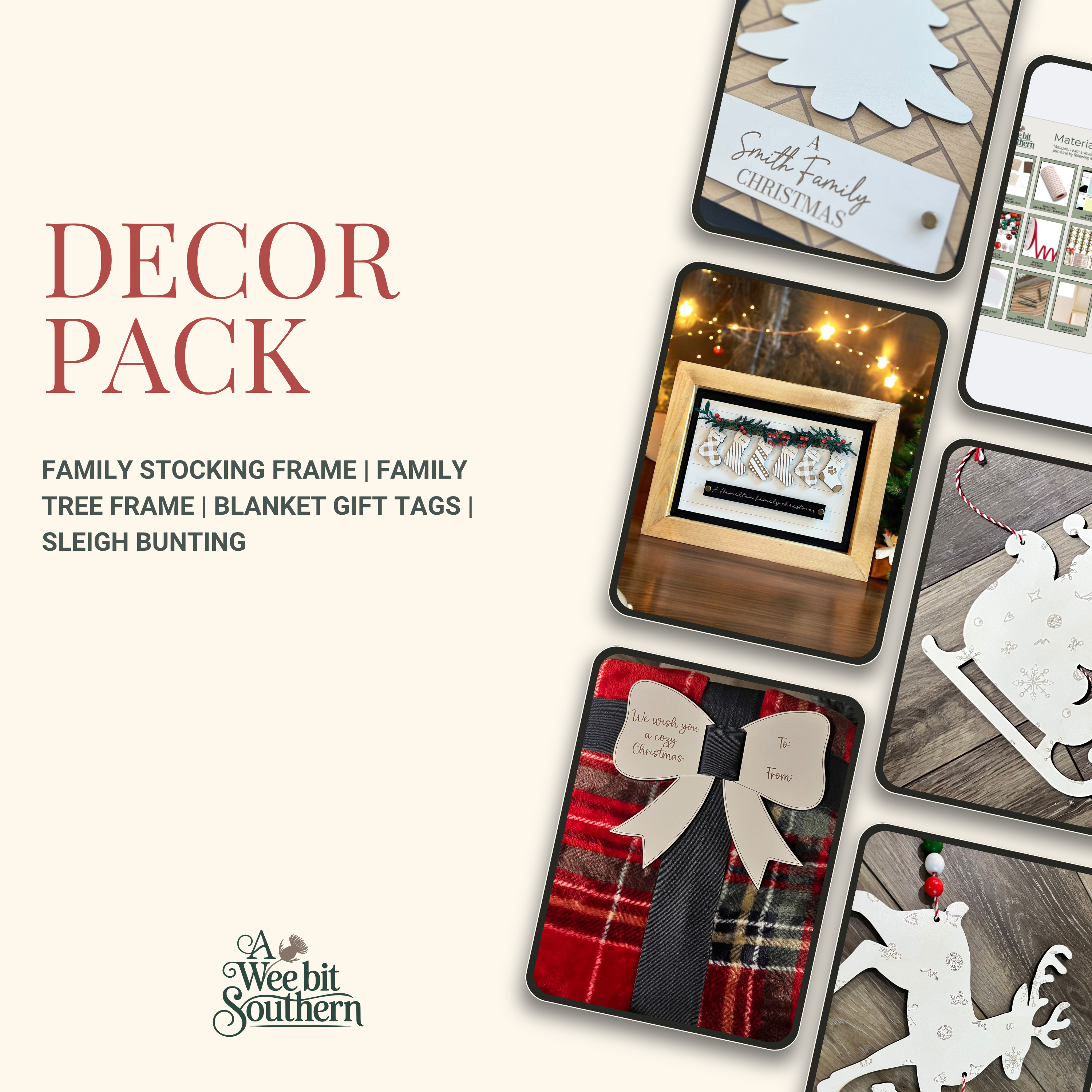 Holiday Maker Master Bundle – Complete Laser SVG Collection for Christmas | Ornament Bars, Boxes, Booth Signage, Tags & Holiday Decor