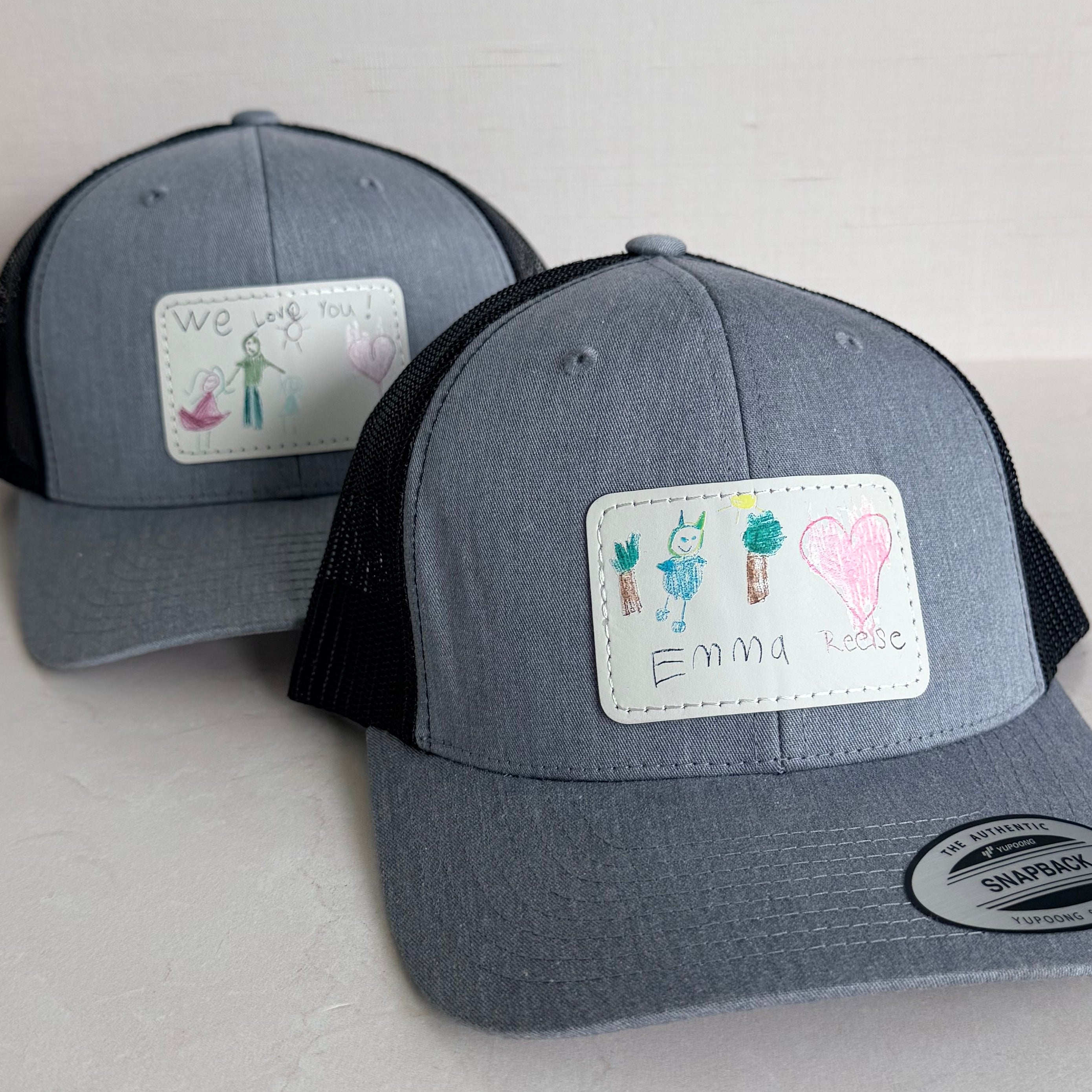 Dad or Grandpa hat - FULL COLOR Children's drawing or handwriting