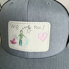 Dad or Grandpa hat - FULL COLOR Children's drawing or handwriting