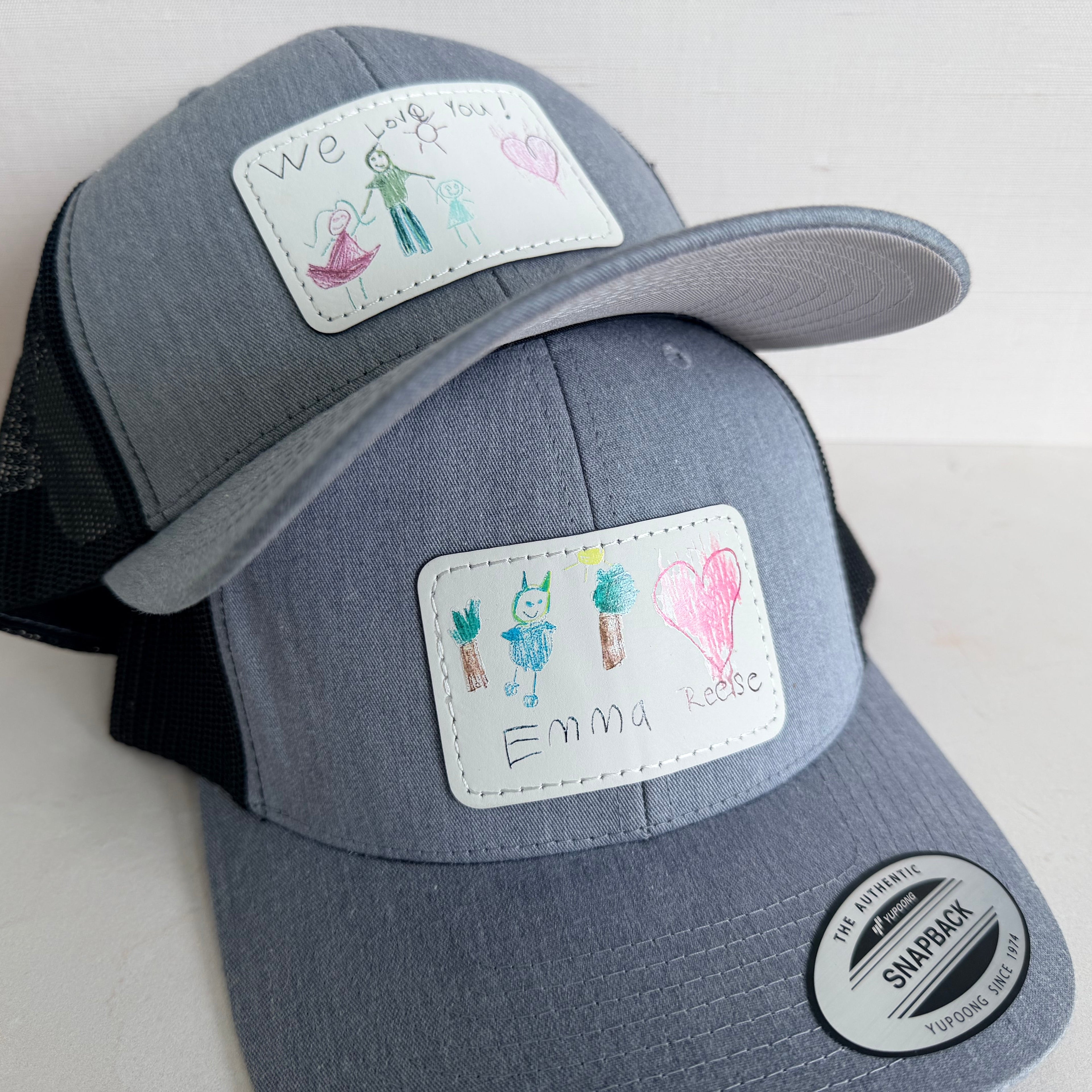 Dad or Grandpa hat - FULL COLOR Children's drawing or handwriting