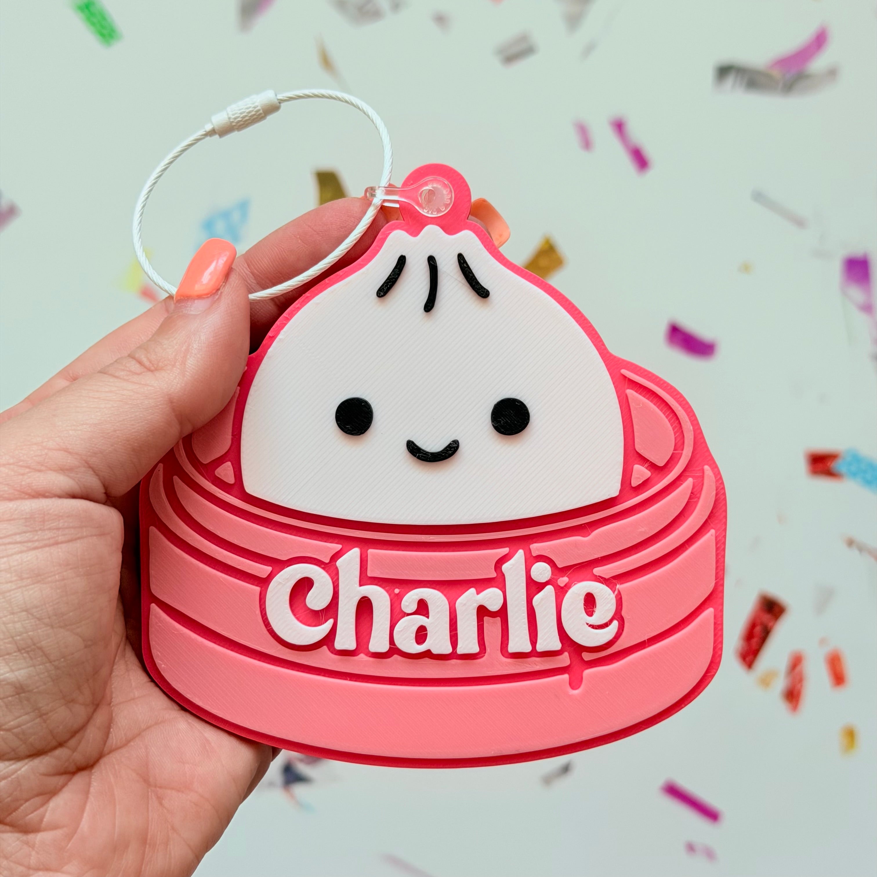 Dumpling Personalized Name Bag Tag