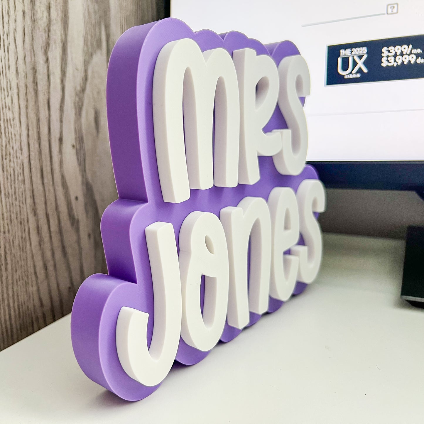 Teacher name pencil holder