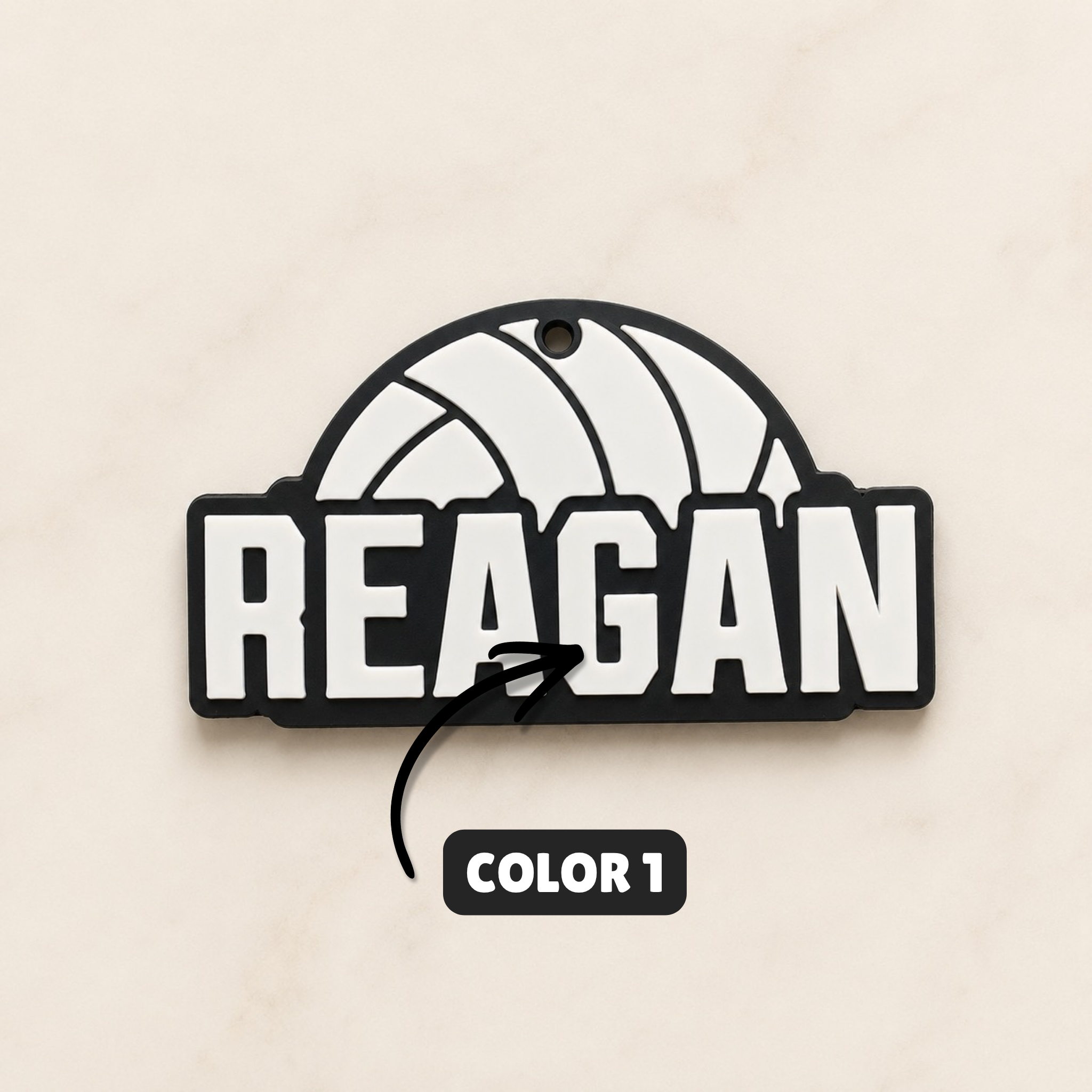Volleyball Personalized Name Bag Tag