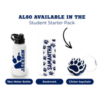 Custom school mascot clicker keychain personalized with school logo and colors