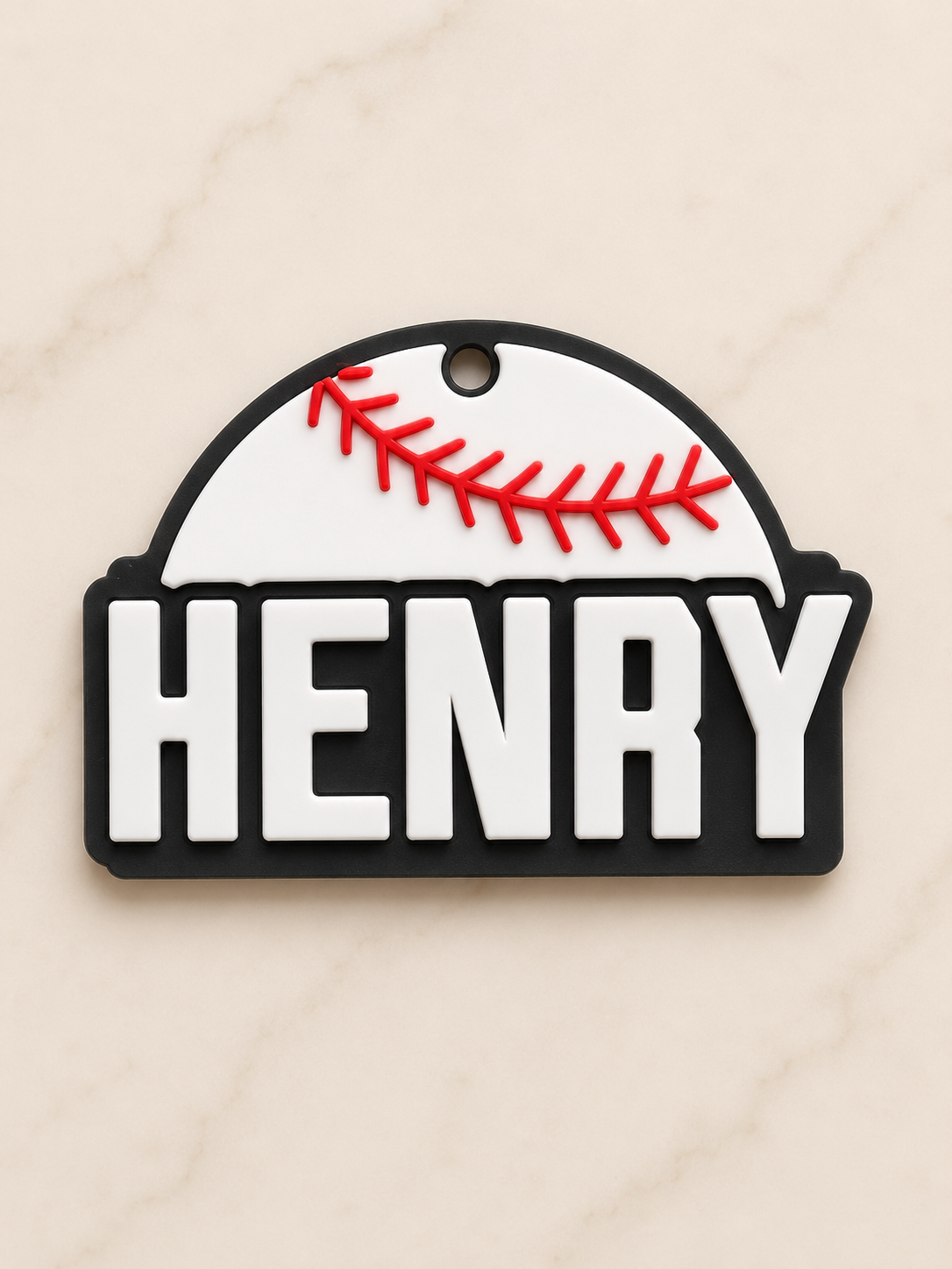 Baseball Personalized Name Bag Tag