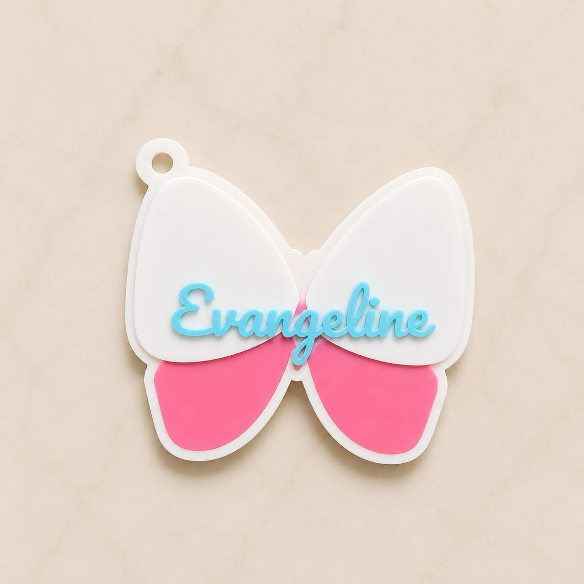Butterfly Personalized Name Bag Tag