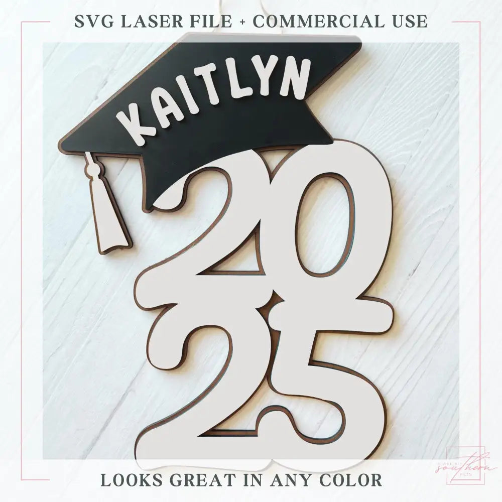 Class of 2025 Graduation Door Hanger SVG - Digital File