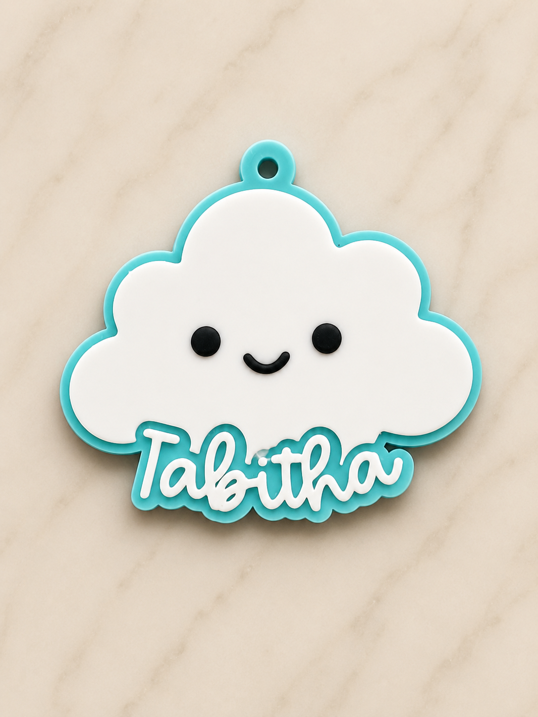 Cloud Personalized Name Bag Tag