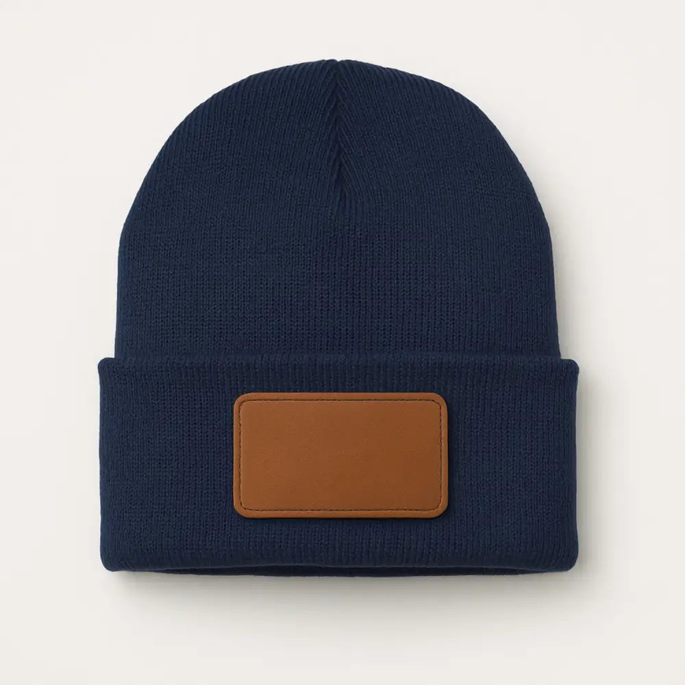 Coach Beanie Hat - Personalized - Navy / Rawhide - Physical Product