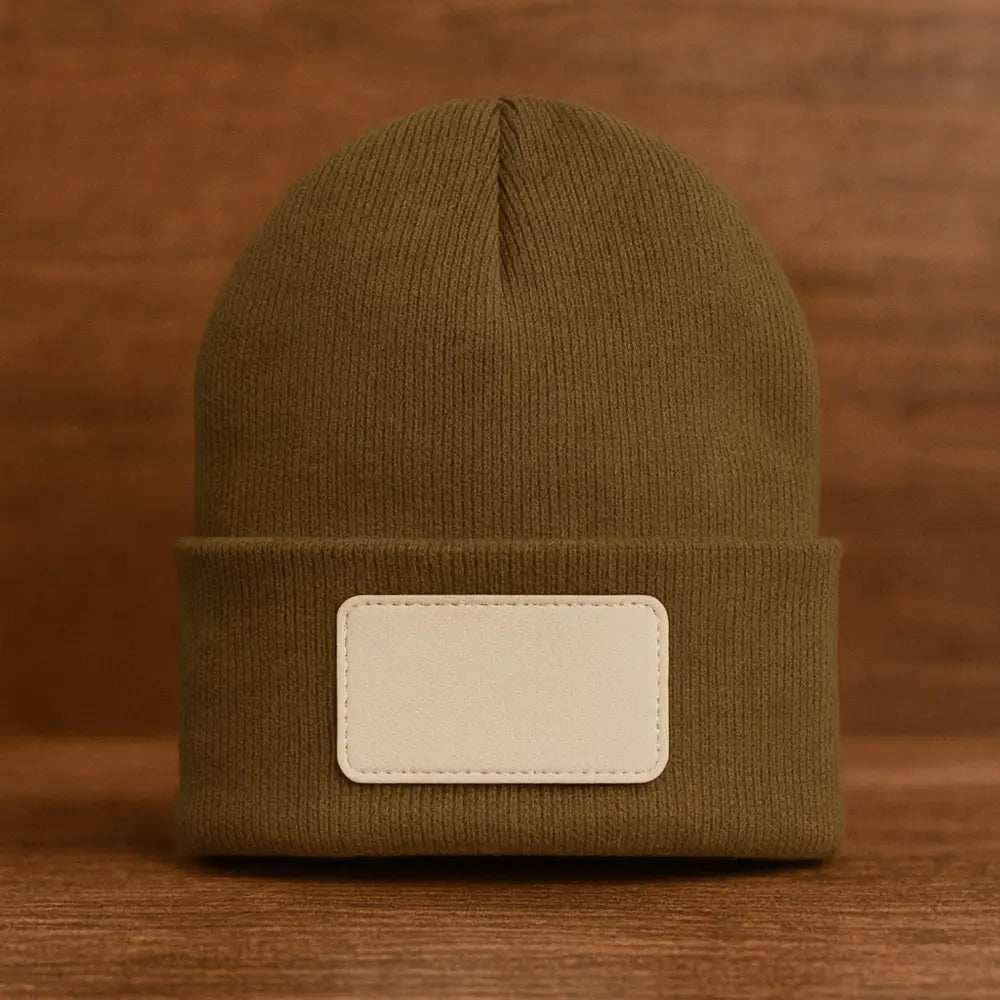 Coach Beanie Hat - Personalized - Stone / Rawhide - Physical Product
