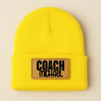 Coach Beanie Hat - Personalized - Yellow / Rawhide - Physical Product