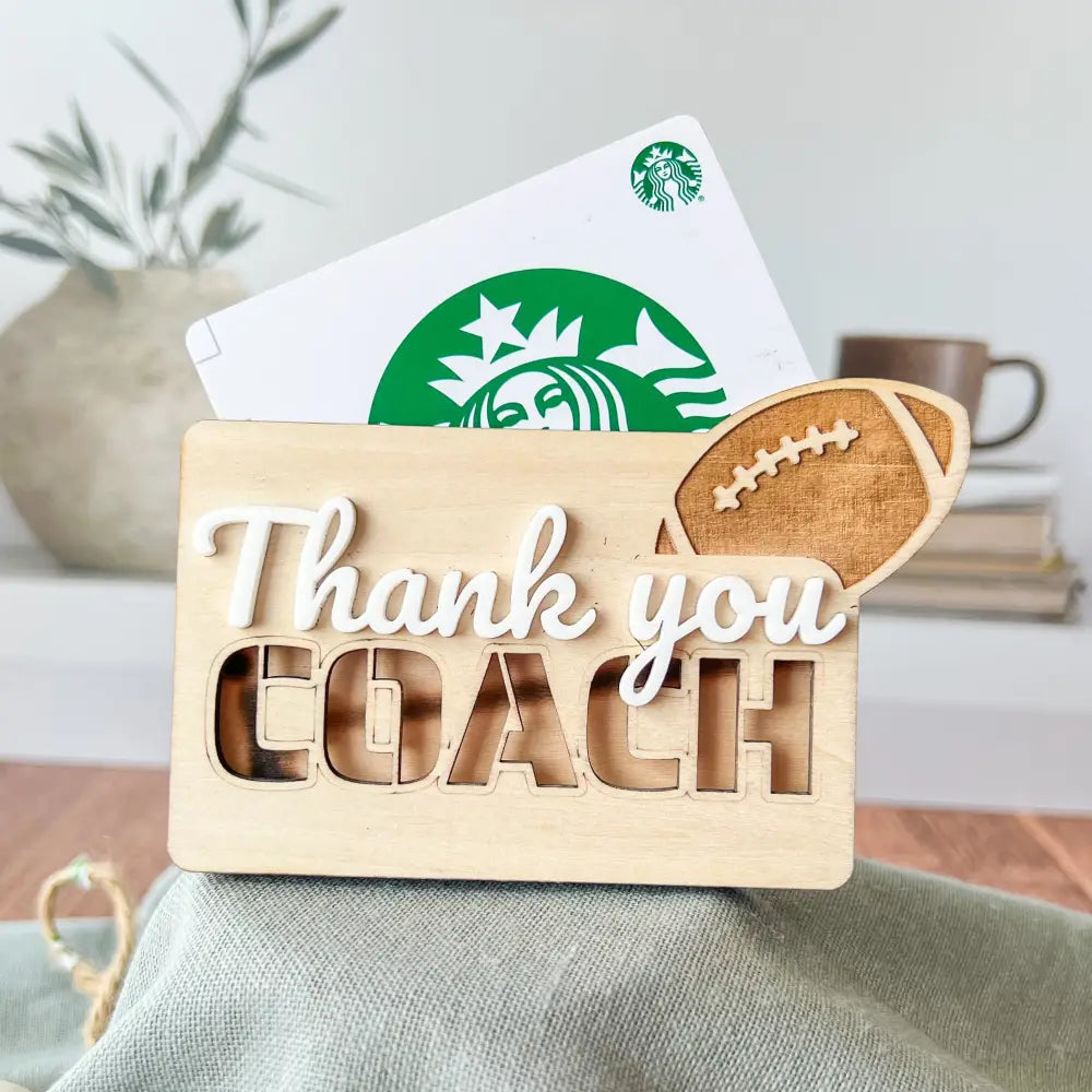 Coach Gift Card Holder - Physical Product - Football - Physical Product