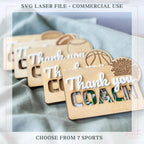 Coach Gift Card Holder SVG File - Digital File
