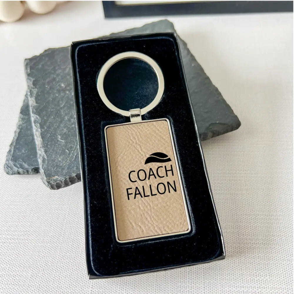 Coach Personalized Keychain with Gift Box - Baseball / Softball - Physical Product