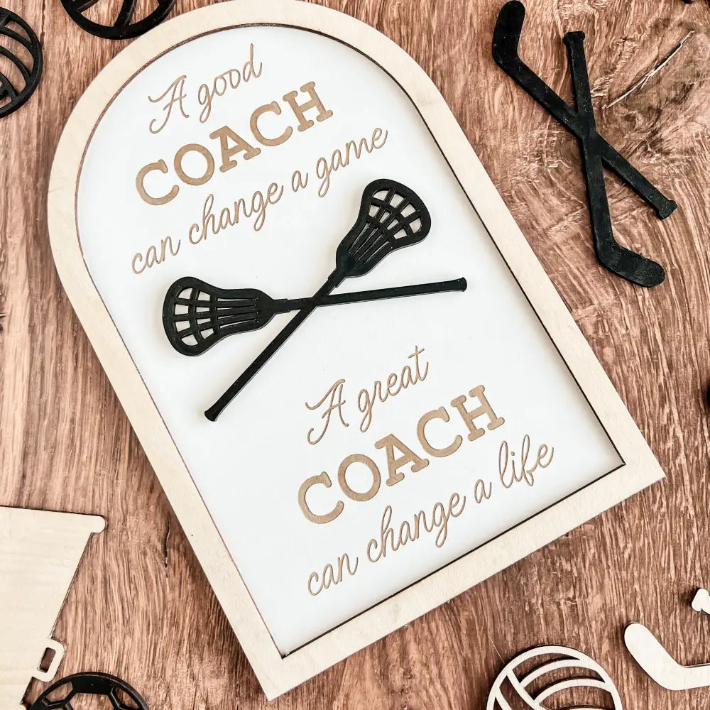 Coach plaque gift - any sport - Physical Product