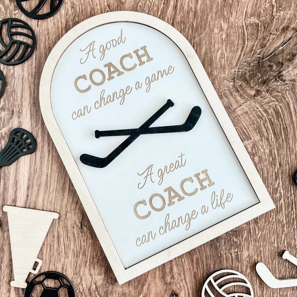 Coach plaque gift - any sport - Physical Product