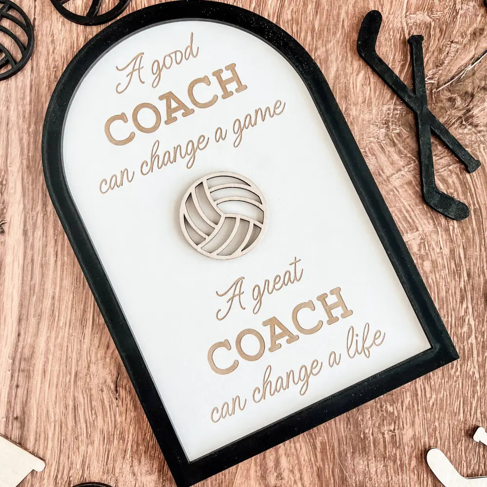 Coach plaque gift - any sport - Physical Product