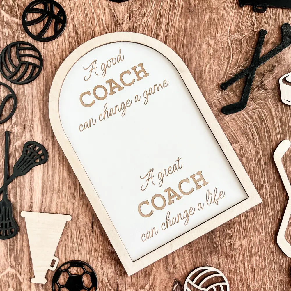 Coach plaque gift - any sport - Physical Product