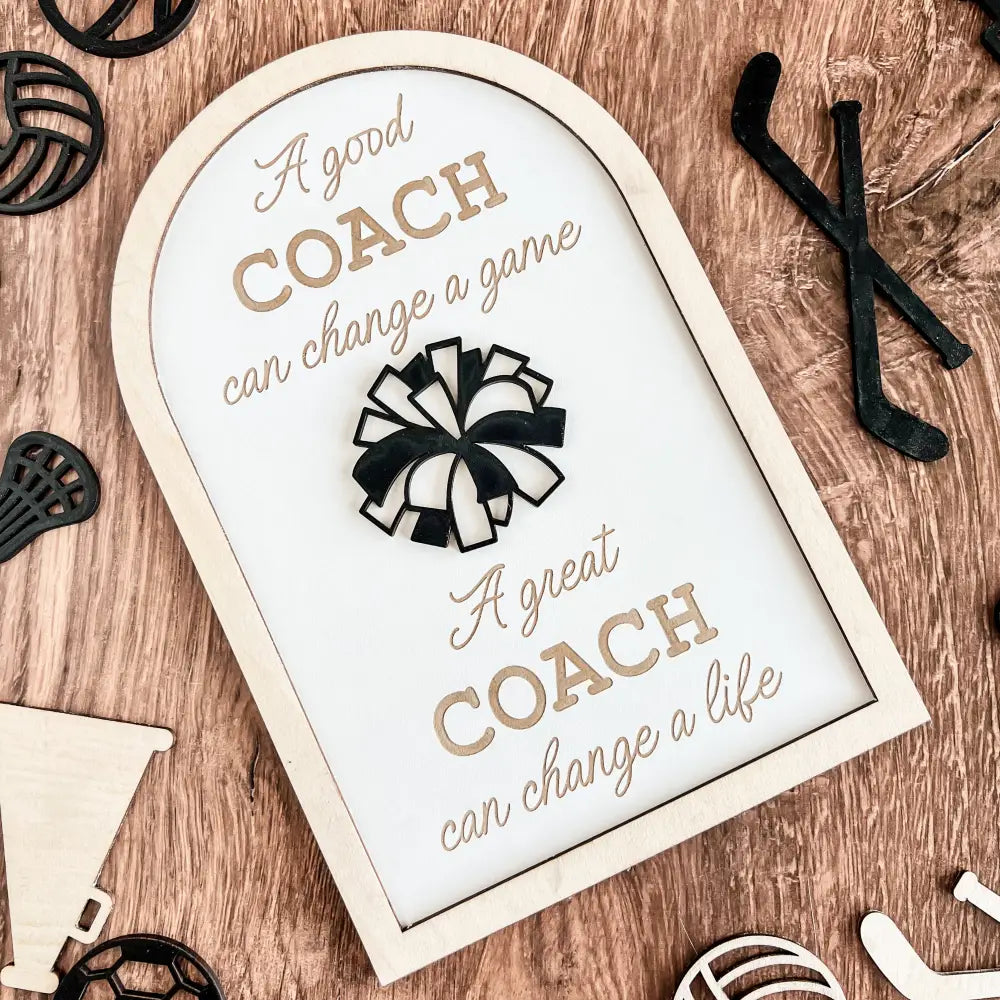 Coach plaque gift - any sport - Physical Product