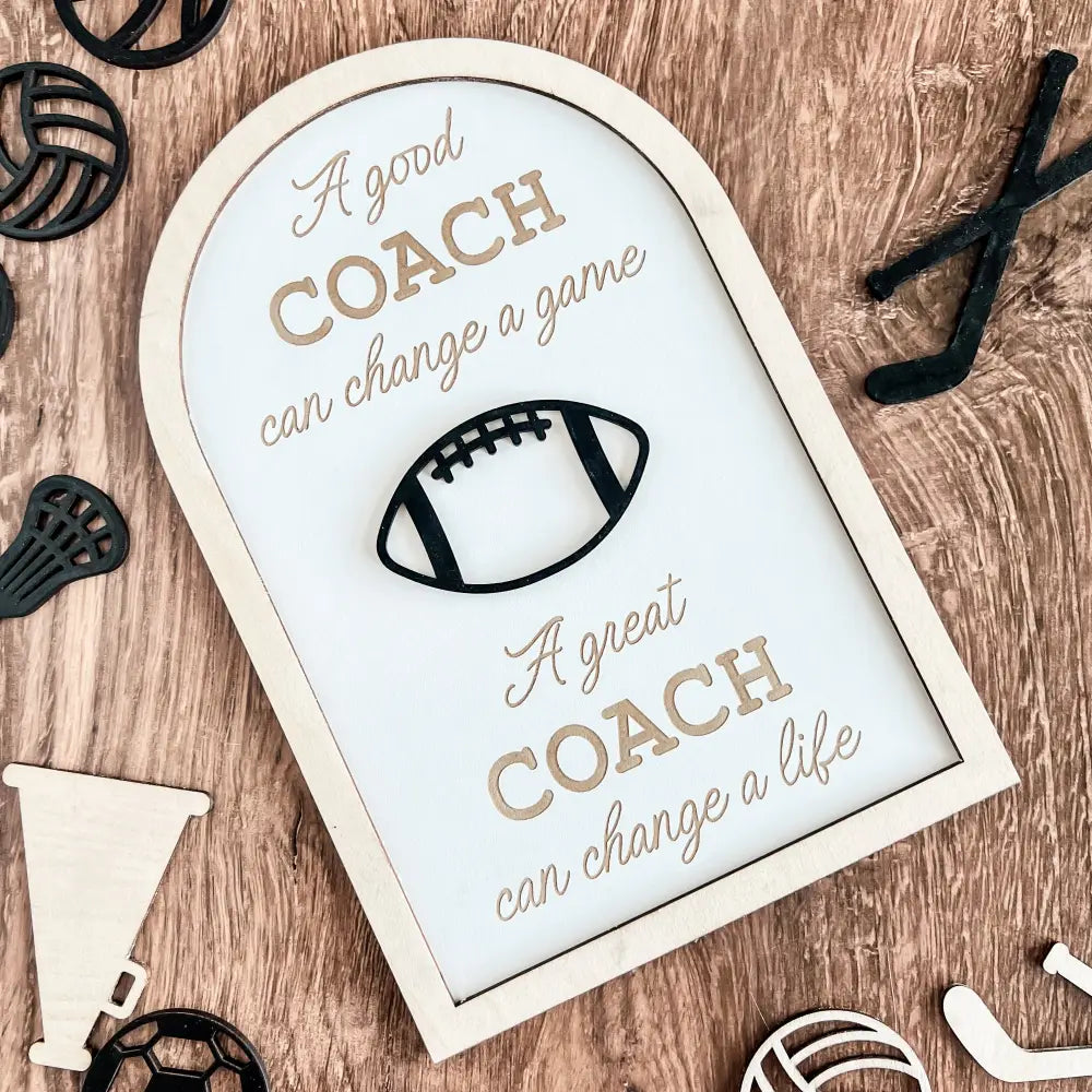 Coach plaque gift - any sport - Physical Product