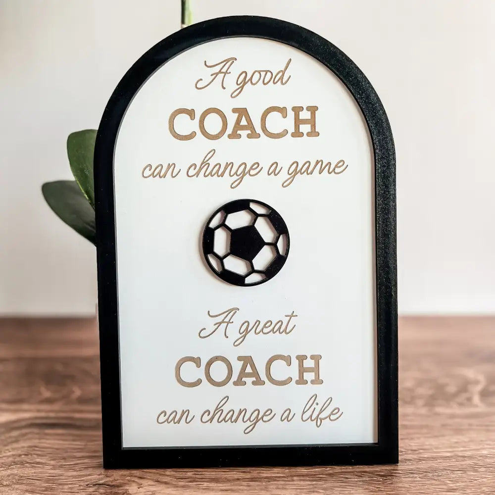 Coach plaque gift - any sport - Physical Product