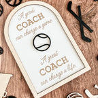 Coach plaque gift - any sport - Physical Product