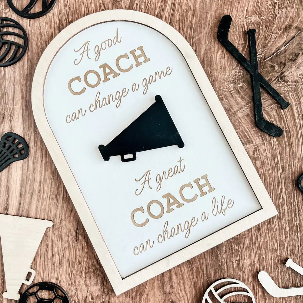 Coach plaque gift - any sport - Physical Product