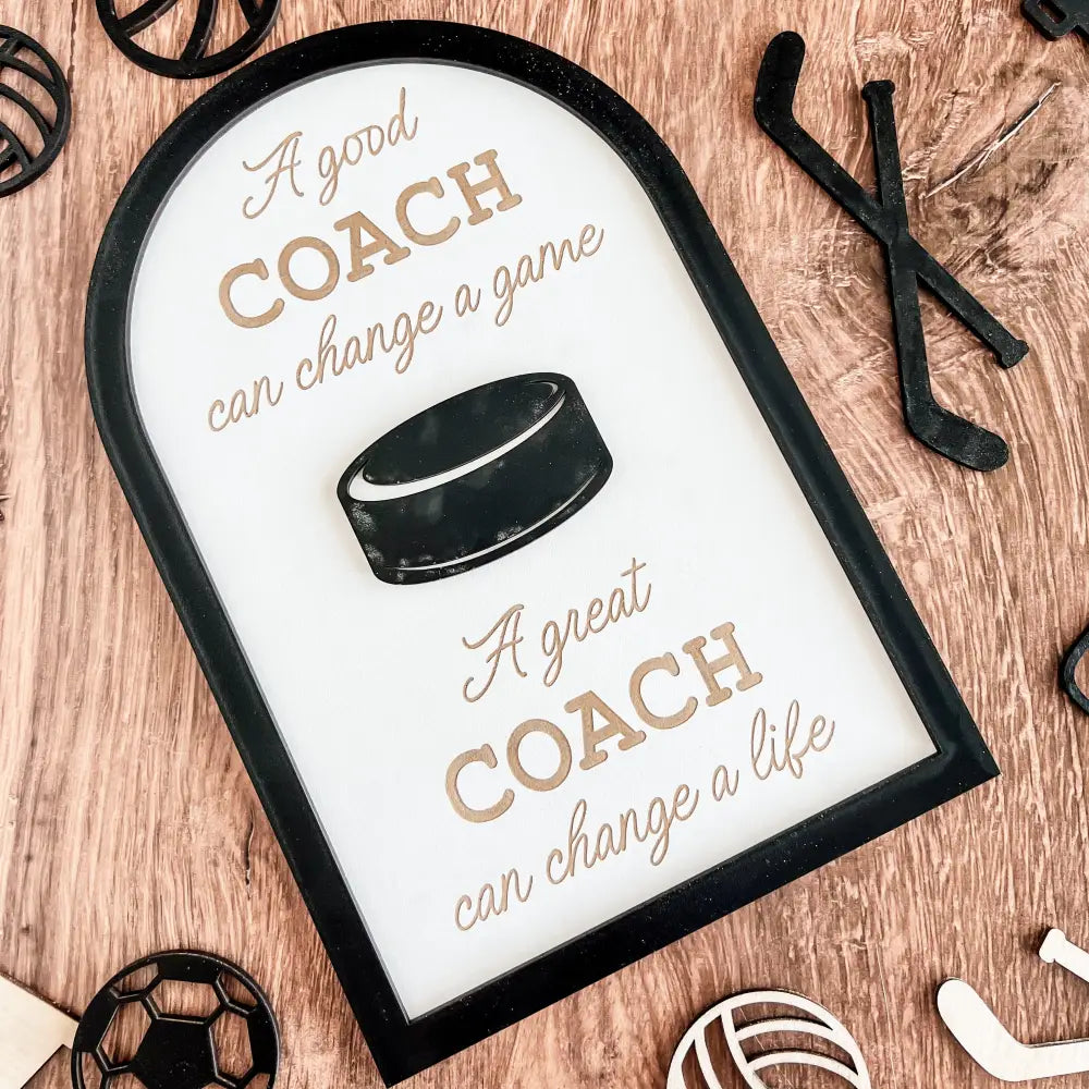 Coach plaque gift - any sport - Physical Product