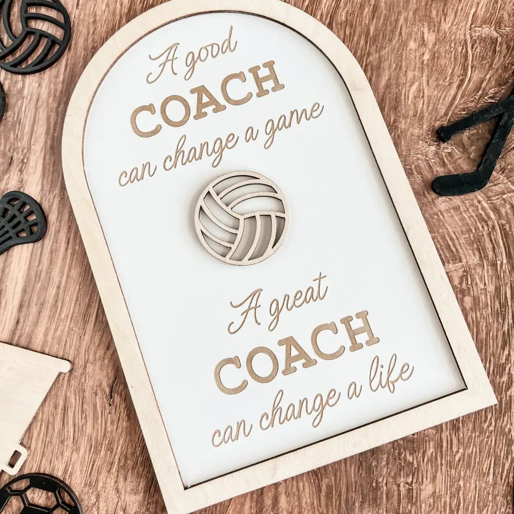 Coach plaque gift - any sport - Physical Product