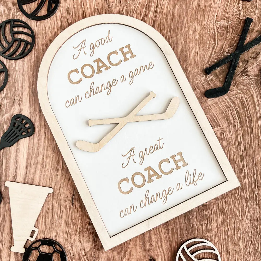 Coach plaque gift - any sport - Physical Product