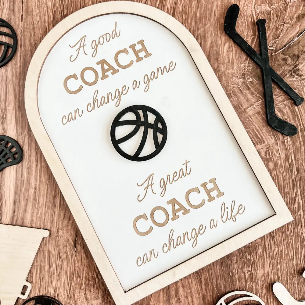 Coach plaque gift - any sport - Physical Product