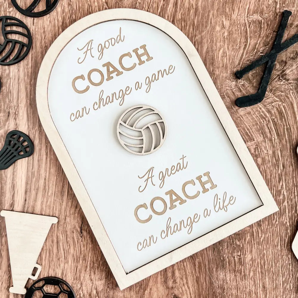 Coach plaque gift - any sport - Physical Product