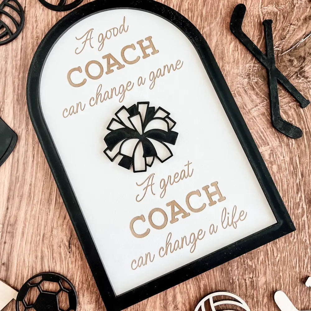 Coach plaque gift - any sport - Physical Product