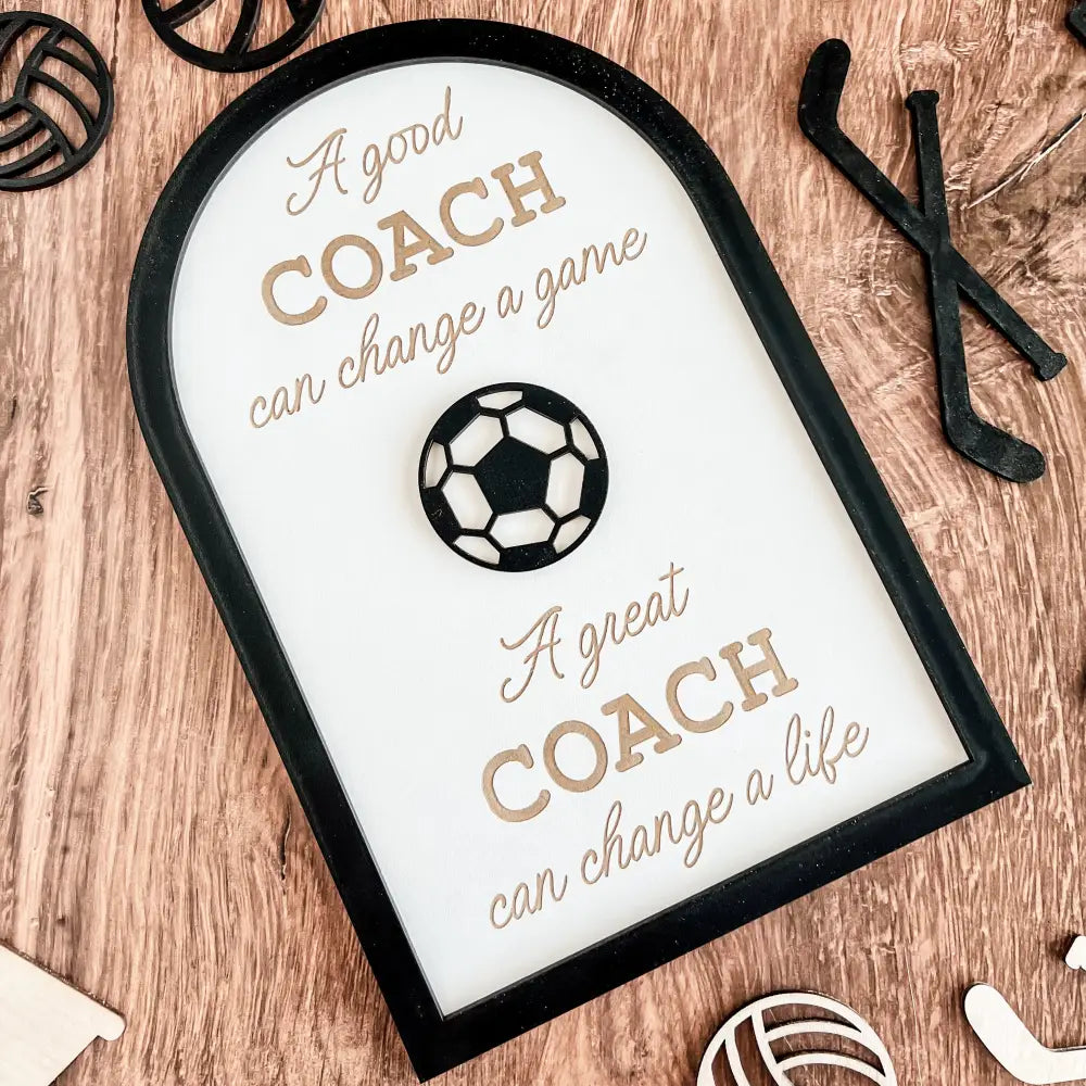 Coach plaque gift - any sport - Physical Product