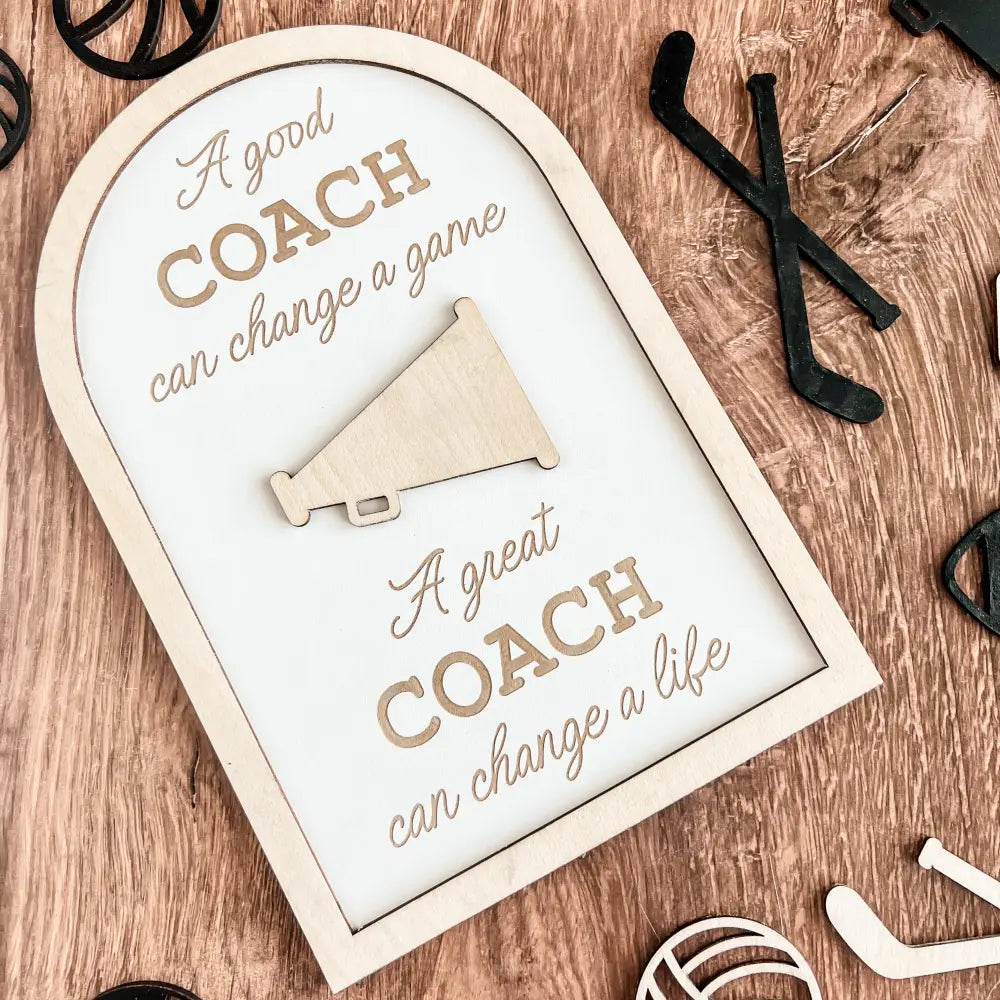 Coach plaque gift - any sport - Physical Product