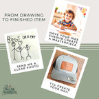 Dad or Grandpa hat - Children’s drawing or handwriting - Physical Product