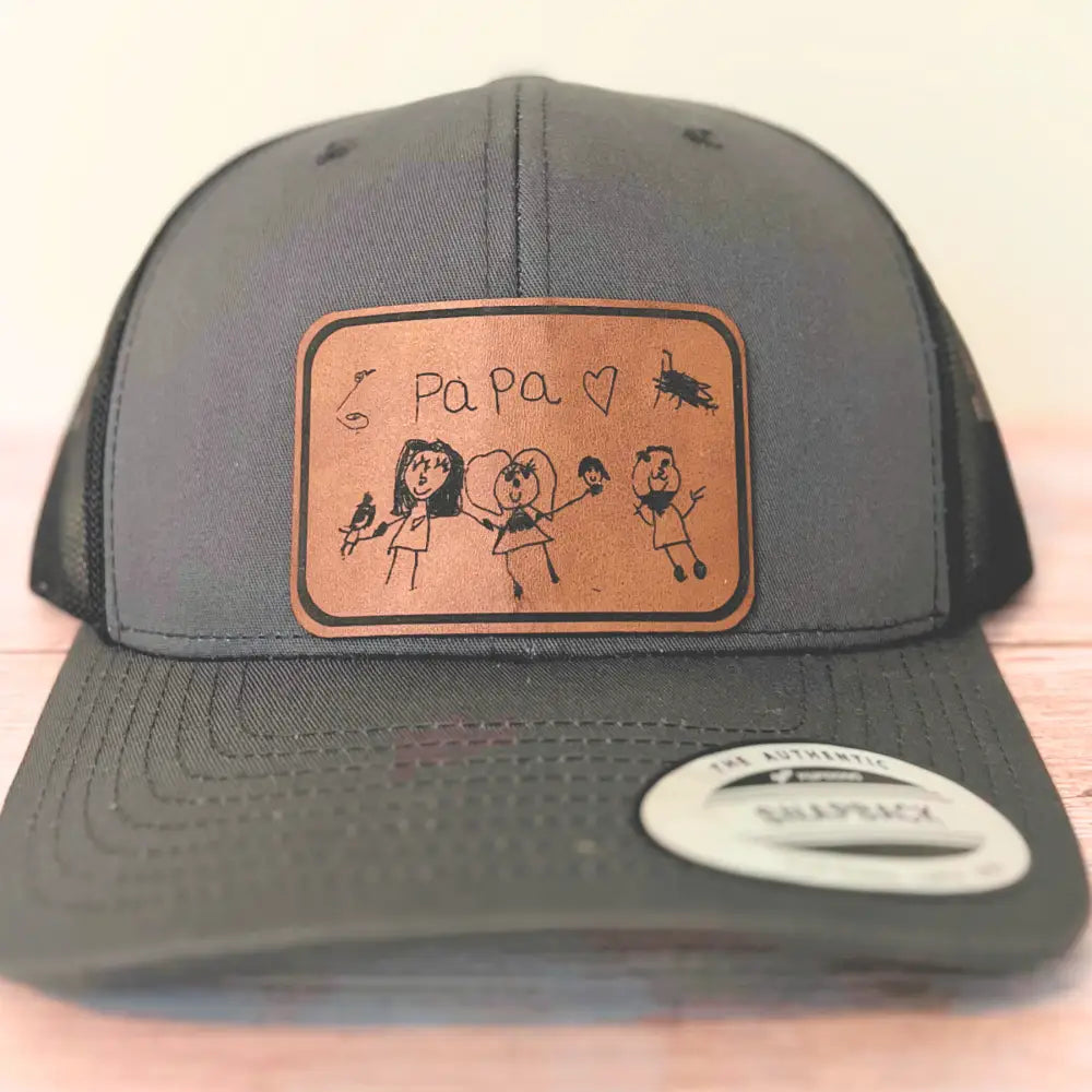 Dad or Grandpa hat - Children’s drawing or handwriting - Physical Product