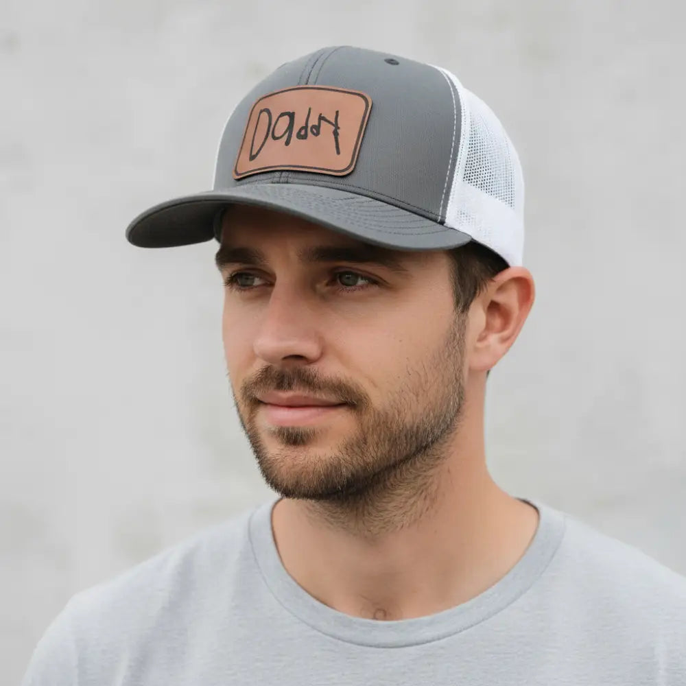 Dad or Grandpa hat - Children’s drawing or handwriting - Physical Product