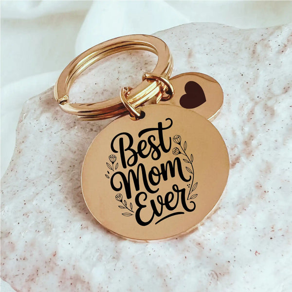 Personalized Mom Keychain (Disc) - Physical Product