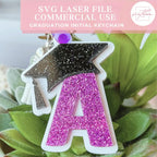 Graduation Keychain SVG File - Digital File