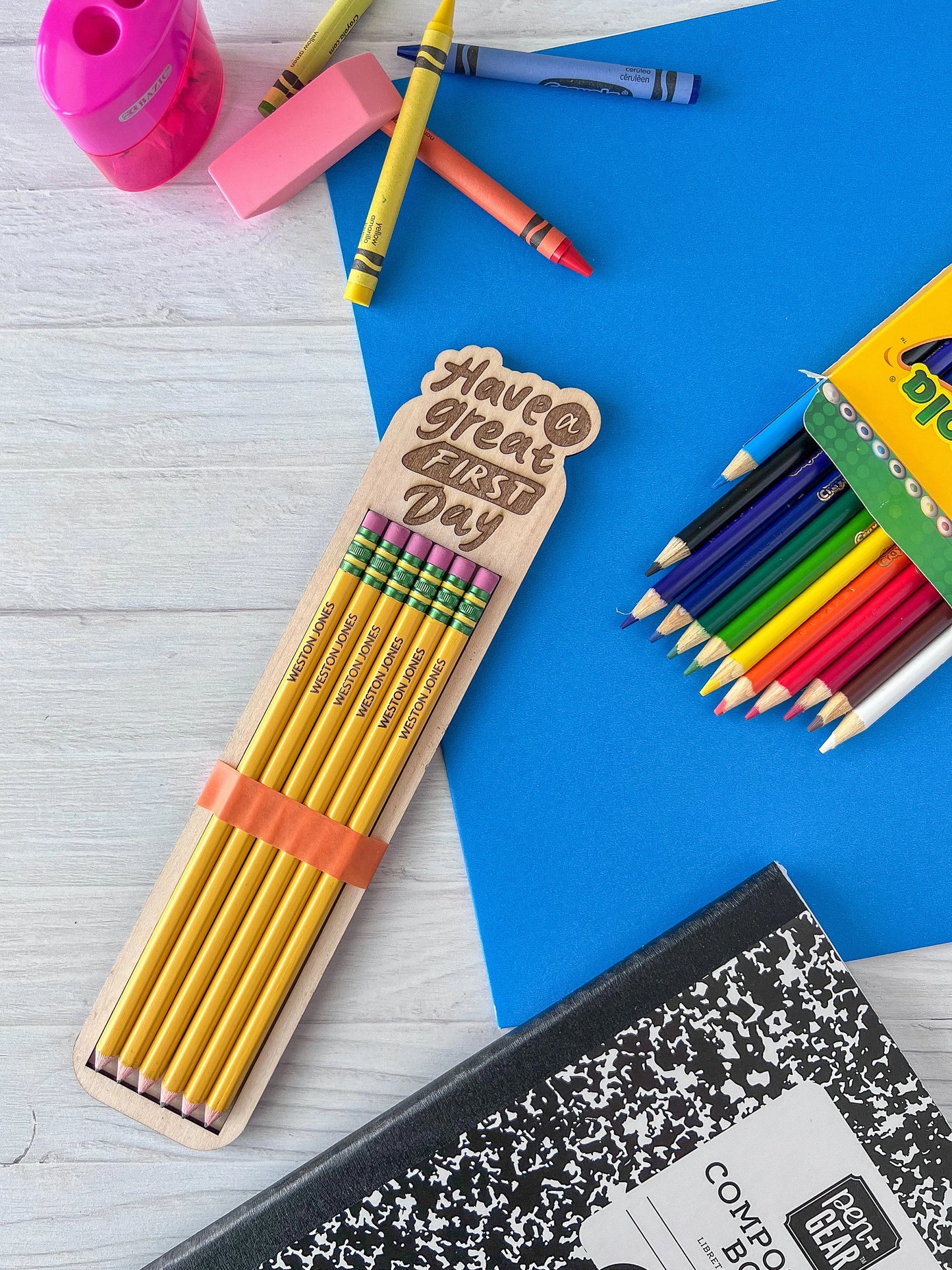 Personalized engraved pencils