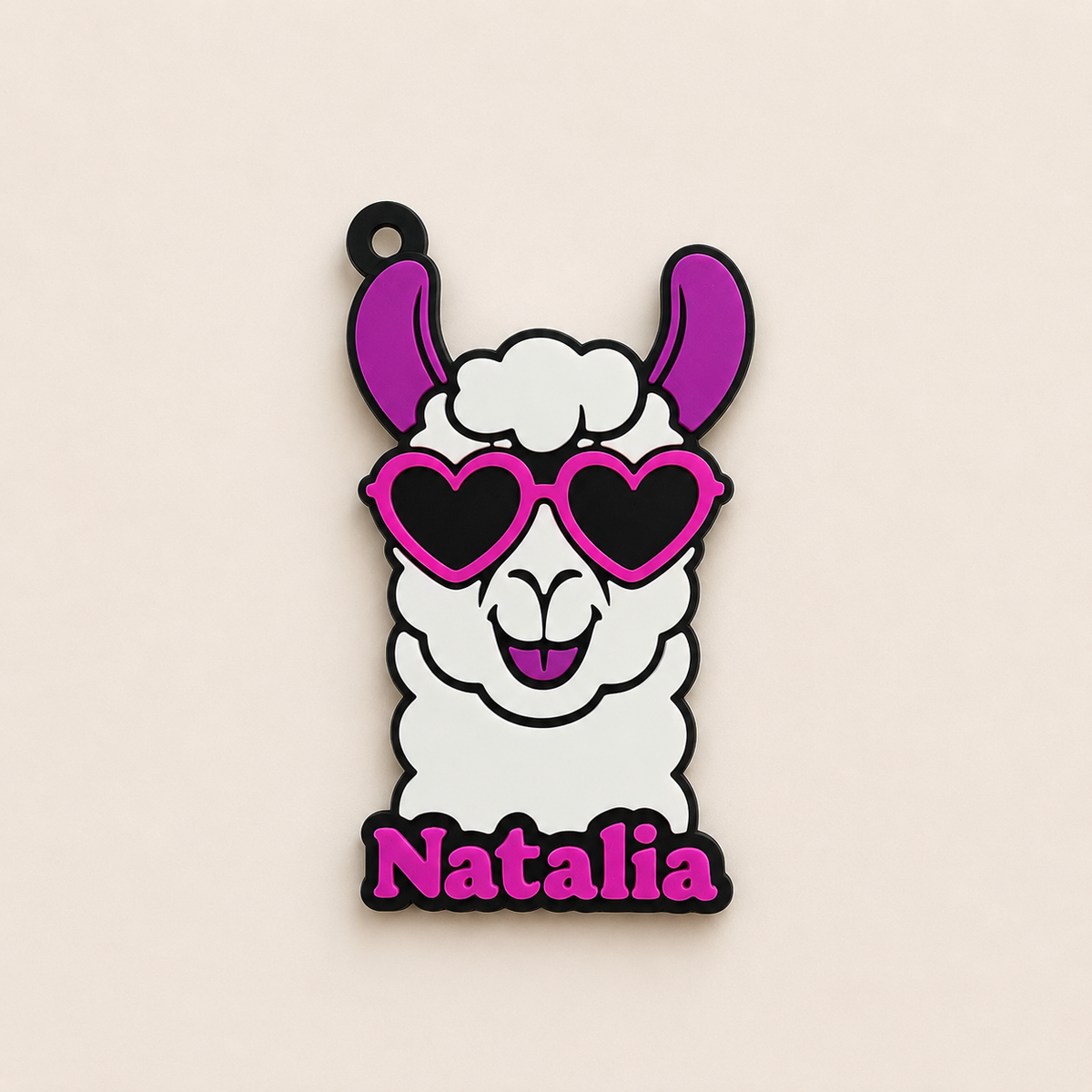 Llama Personalized Name Bag Tag