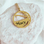 Personalized Basketball Necklace – Custom Jersey Number or Name - Physical Product