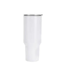 Personalized Coach Tumbler – 40 oz Stainless Steel with Sport Icon - White / None - Physical Product