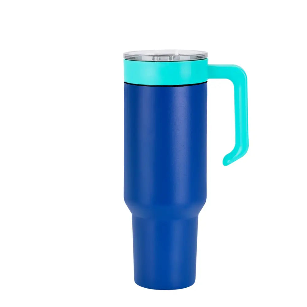 Personalized Coach Tumbler – 40 oz Stainless Steel with Sport Icon - Blue / Teal - Physical Product