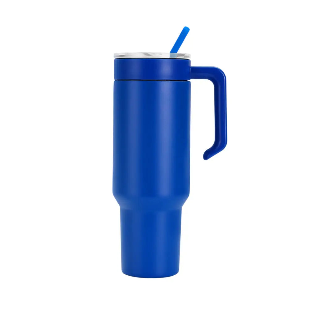 Personalized Coach Tumbler – 40 oz Stainless Steel with Sport Icon - Blue / Blue - Physical Product